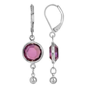 1928 Jewelry Austrian Channel Crystal Drop Earrings 1928 Jewelry