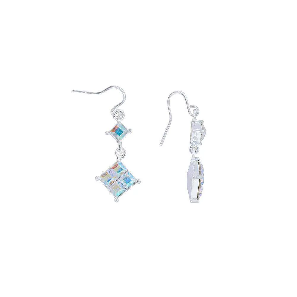 1928 Jewelry Austrian Crystal Diamond Shape Drop Earrings 1928 Jewelry