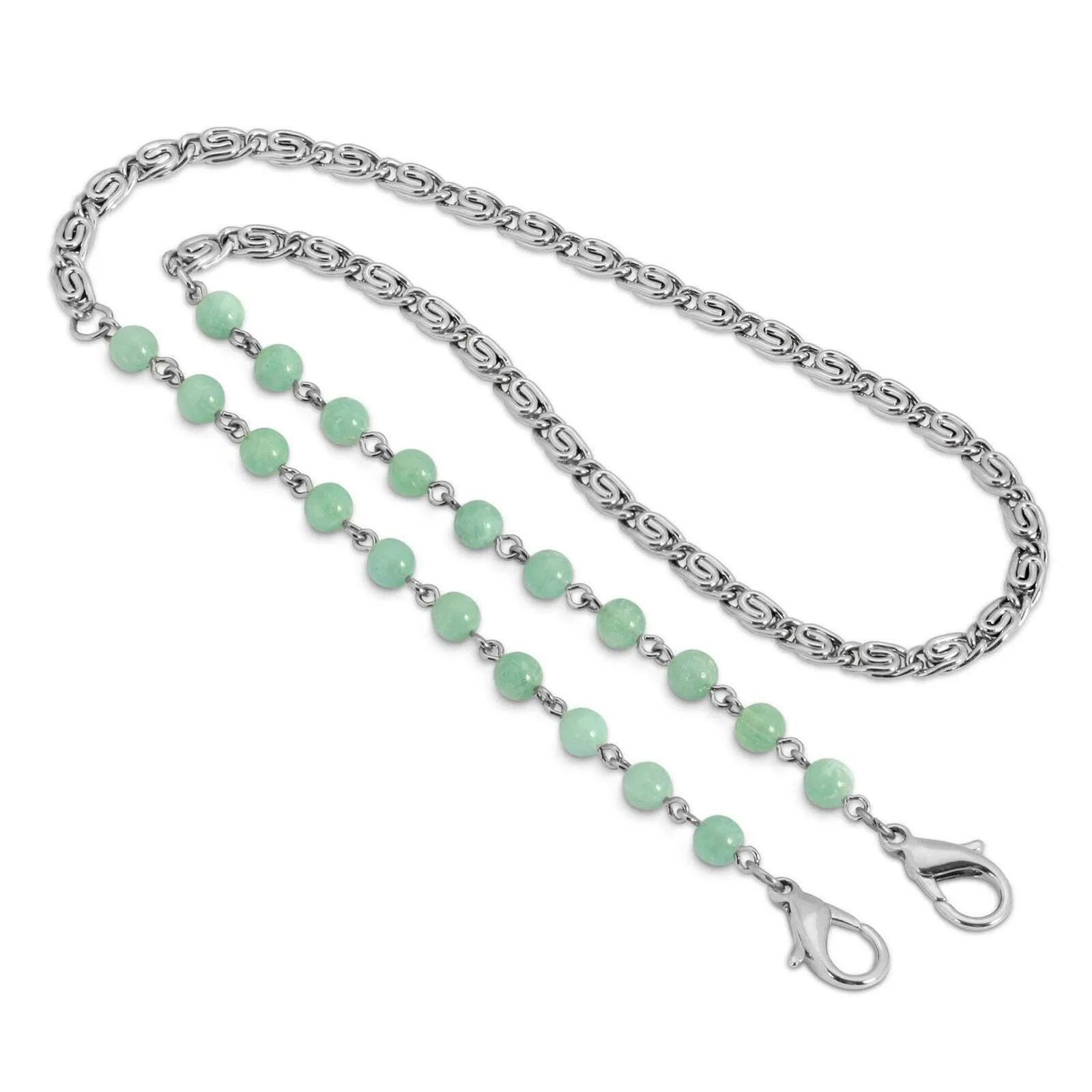 1928 Jewelry Beaded Face Mask Chain Holder 22 Inch 1928 Jewelry