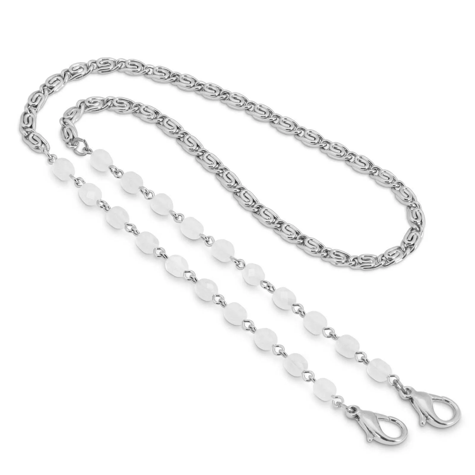 1928 Jewelry Beaded Face Mask Chain Holder 22 Inch 1928 Jewelry