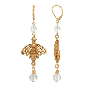 1928 Jewelry Bee Euro Crystal Dangle Earrings 1928 Jewelry