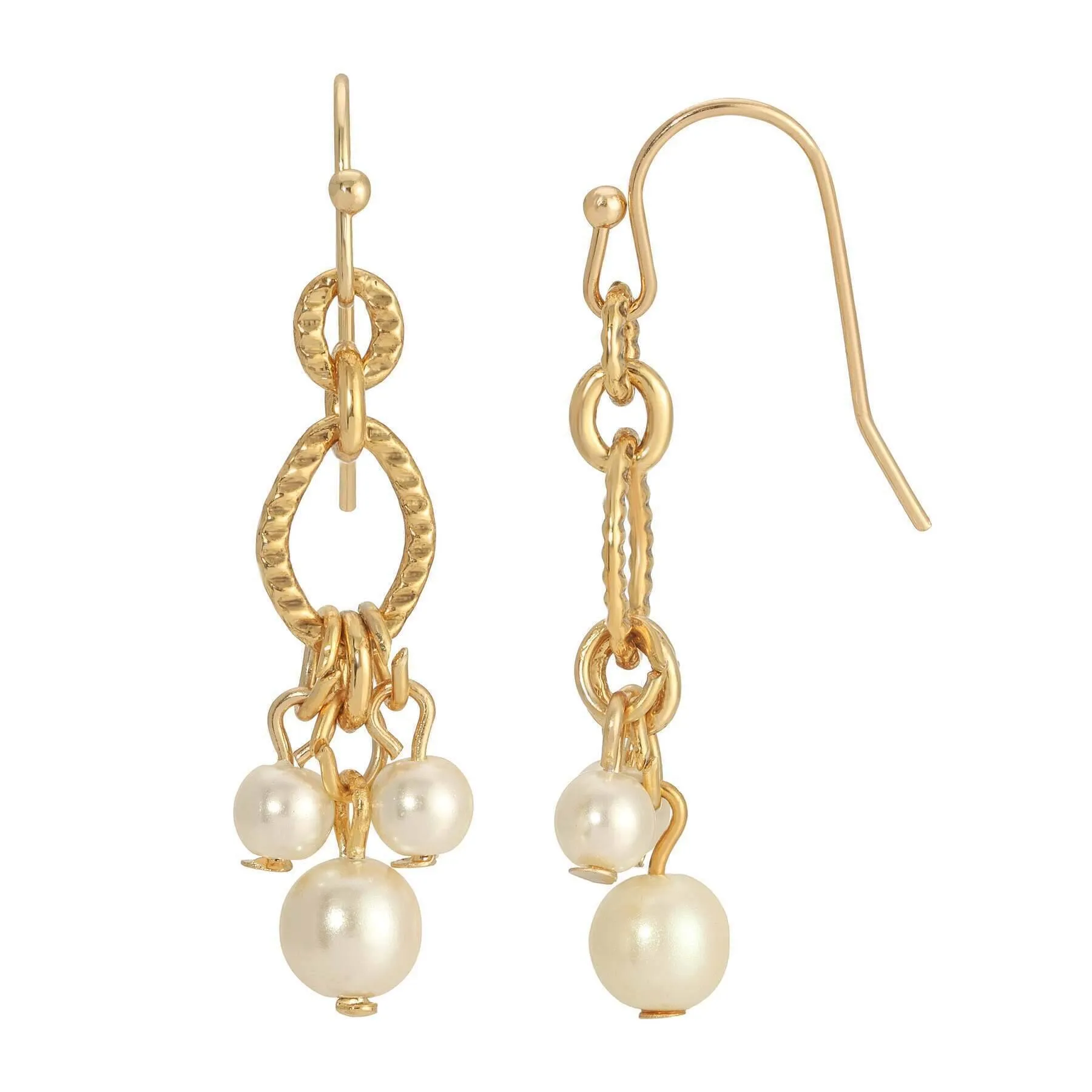 1928 Jewelry Belle Epoch Faux Pearl Drop Earrings 1928 Jewelry