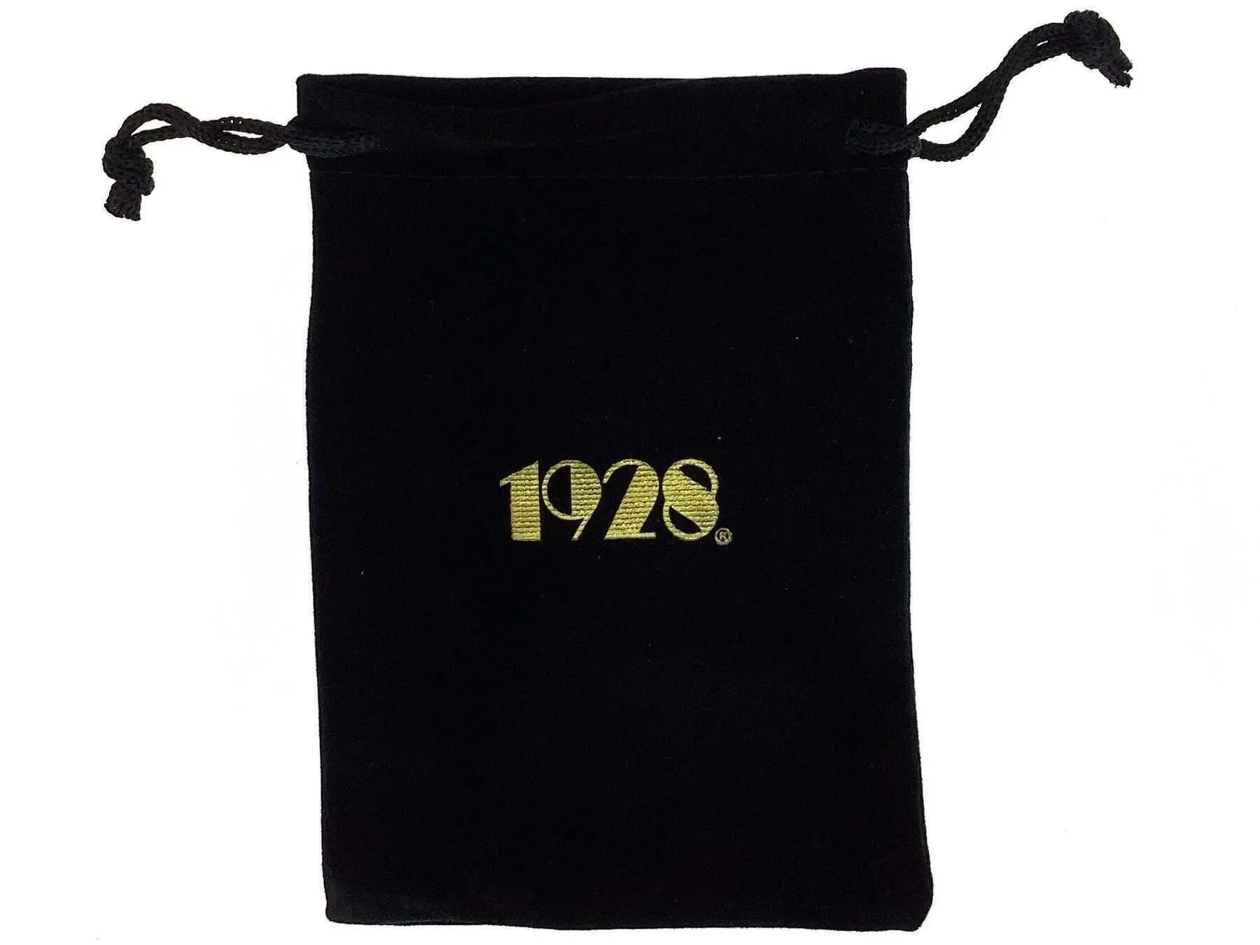 1928 Jewelry Black Faux Velvet Drawstring Pouch 1928 Jewelry