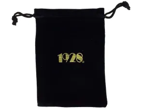 1928 Jewelry Black Faux Velvet Drawstring Pouch 1928 Jewelry