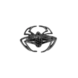1928 Jewelry Black Spider Hematite Stone Ring Size 8 1928 Jewelry