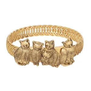 1928 Jewelry Cat Friends Belt Bracelet 1928 Jewelry