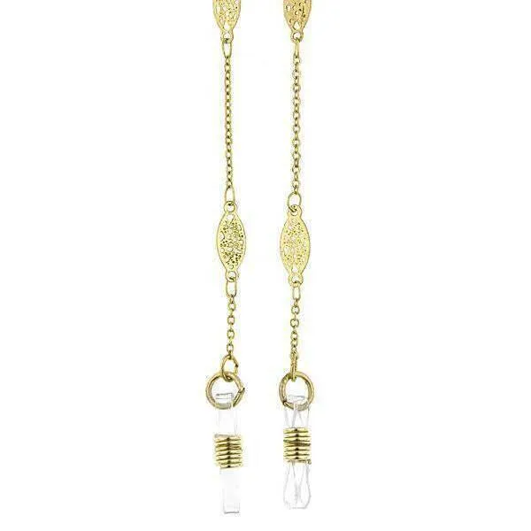 1928 Jewelry Chain Badge & Eyeglass Holder Chain Necklace 30" 1928 Jewelry