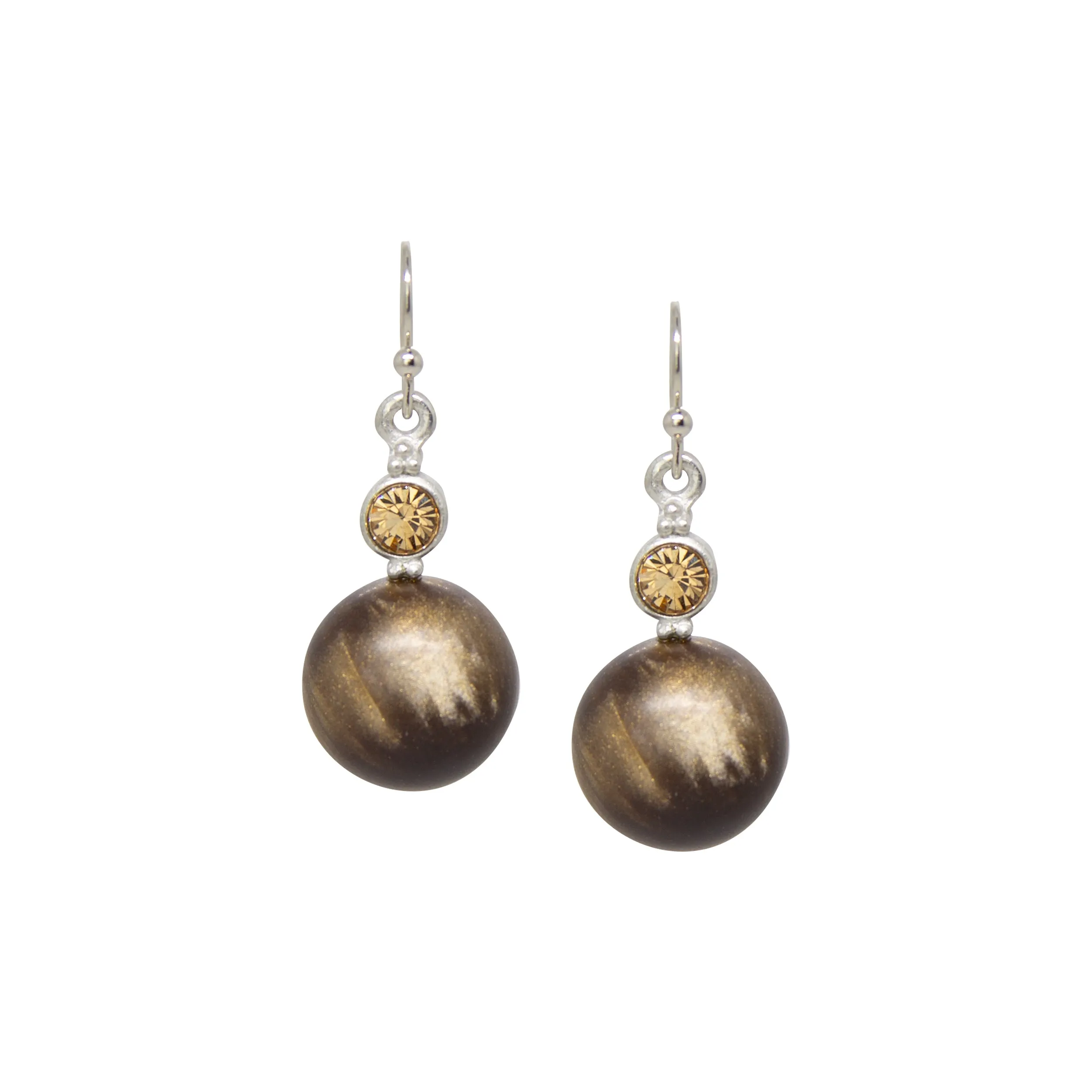 1928 Jewelry Chatoyancy Effect Baubles & Crystals Drop Earrings 1928 Jewelry