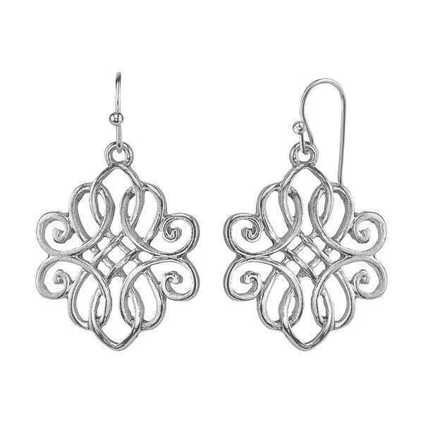 1928 Jewelry Classic Filigree Drop Earrings 1928 Jewelry