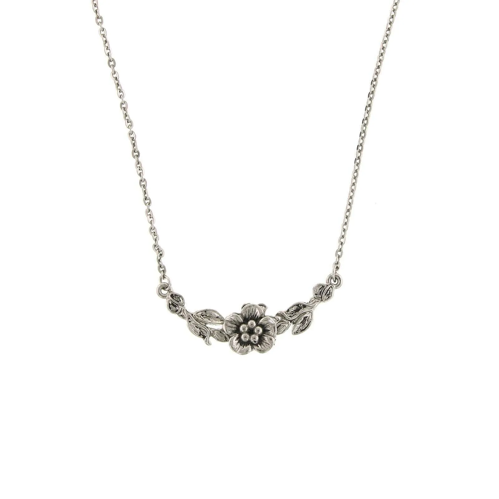 1928 Jewelry Classic Flower Collar Necklace 16"   3" Extender 1928 Jewelry