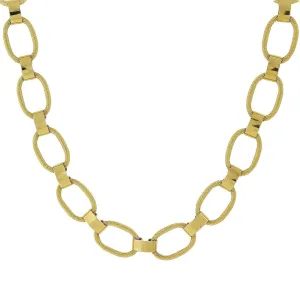 1928 Jewelry Classic Textured Link Necklace 18" 1928 Jewelry