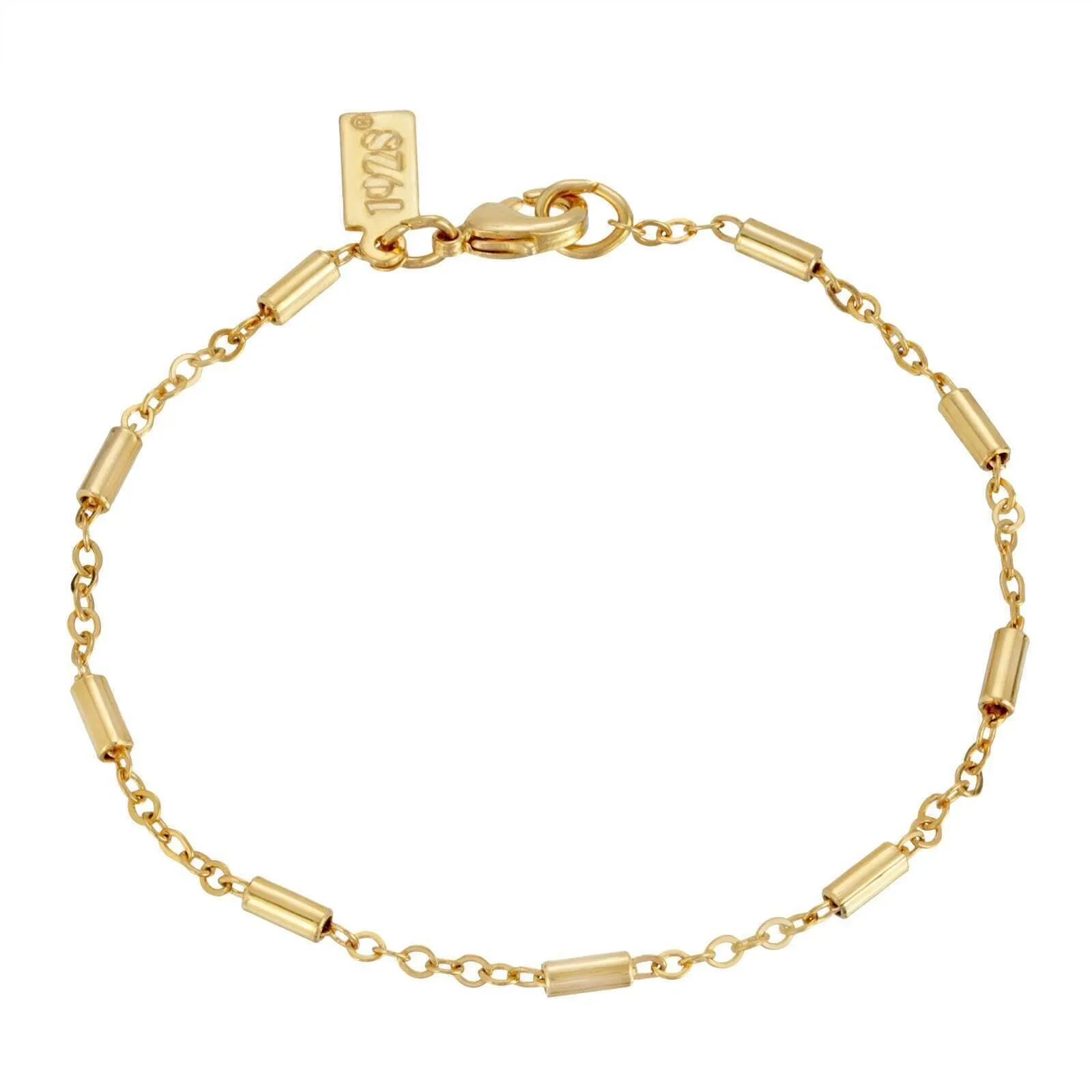 1928 Jewelry Classic Tube And Chain Bracelet 7 Inch 1928 Jewelry