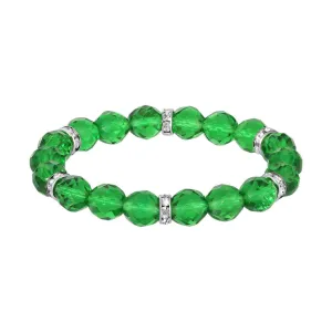 1928 Jewelry Classique Fire Polished Glass Beaded Stretch Bracelet 1928 Jewelry