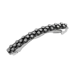 1928 Jewelry Clear Crystals French Hair Barrette 1928 Jewelry