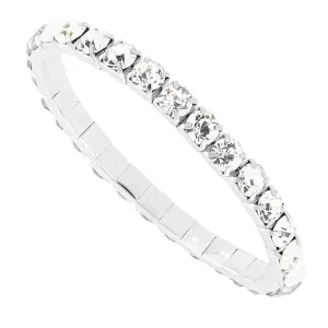 1928 Jewelry Clear Rhinestone Crystal Stretch Bracelet 1928 Jewelry