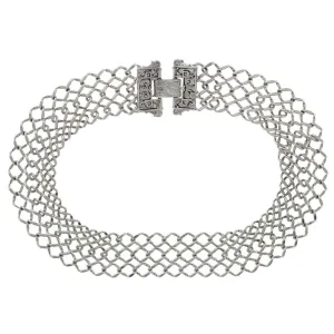 1928 Jewelry Collectanea Interlaced Chain Collar Necklace 17" 1928 Jewelry