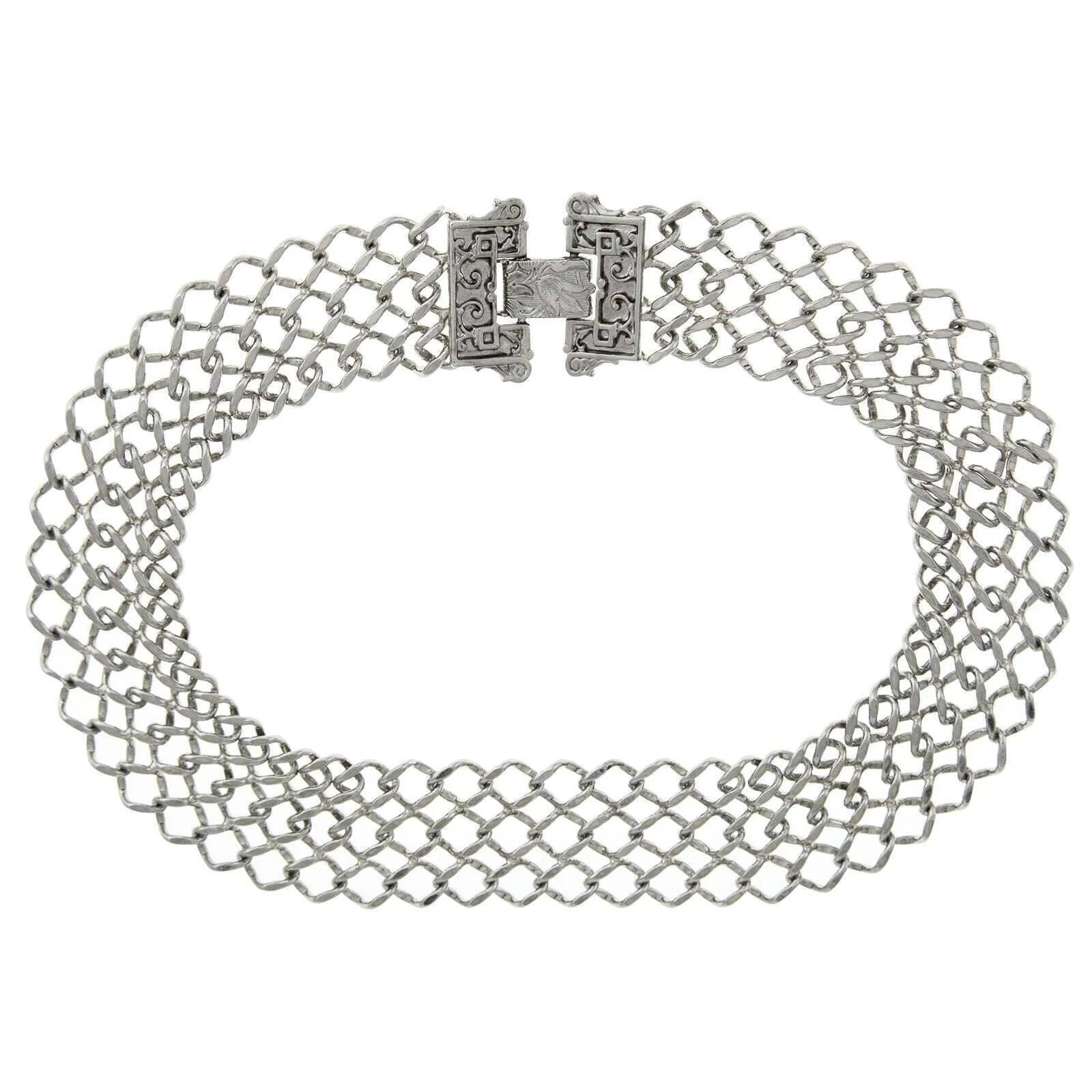 1928 Jewelry Collectanea Interlaced Chain Collar Necklace 17" 1928 Jewelry