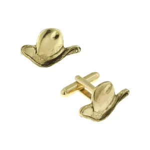 1928 Jewelry Cowboy Western Hat Cufflinks 1928 Jewelry