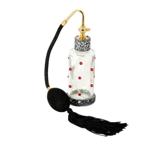1928 Jewelry Crystal Accent Glass Atomiser Perfume Spray Bottle 1928 Jewelry