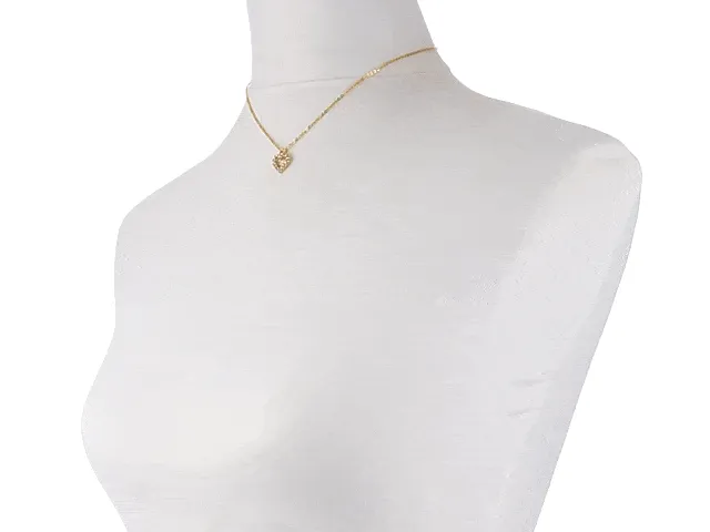 1928 Jewelry Crystal Accented Love Heart Pendant Necklace 16"   3" Extender 1928 Jewelry