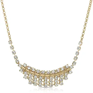 1928 Jewelry Crystal Bib Necklace 18"   3" Extender 1928 Jewelry