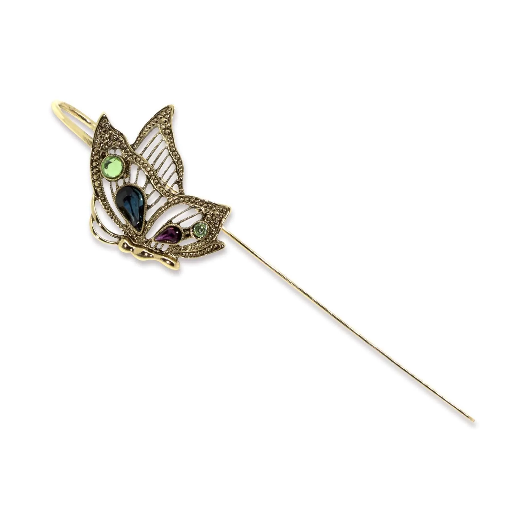 1928 Jewelry Crystal Butterfly Bookmark 1928 Jewelry