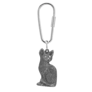 1928 Jewelry Crystal Eyes Cat Carabiner Key Chain 1928 Jewelry