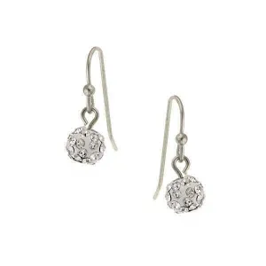 1928 Jewelry Crystal Fireball Pave 6mm Drop Earrings 1928 Jewelry