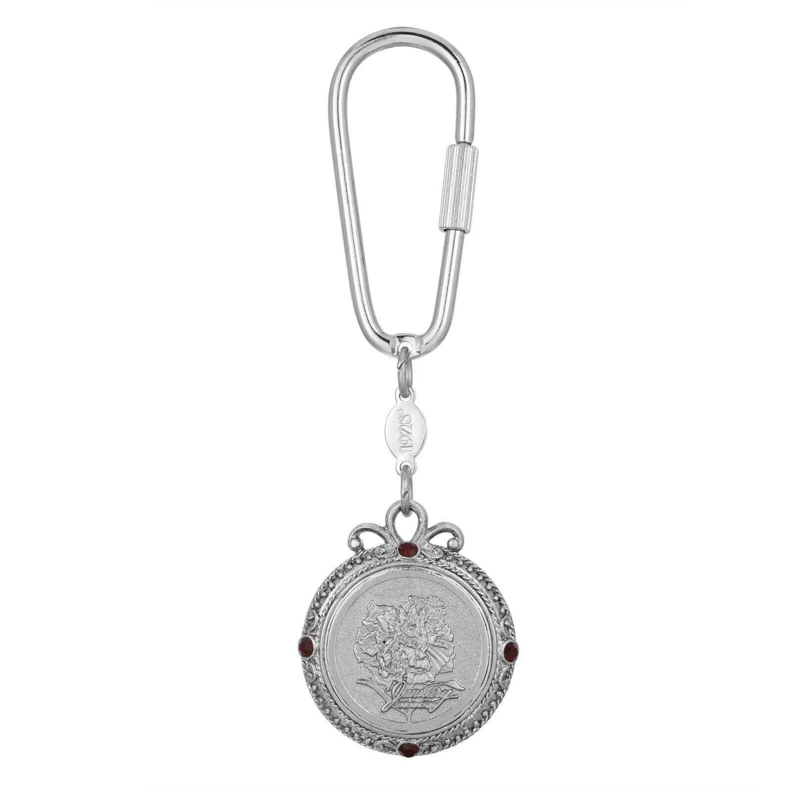 1928 Jewelry Crystal Flower of The Month Carabiner Key Chain 1928 Jewelry