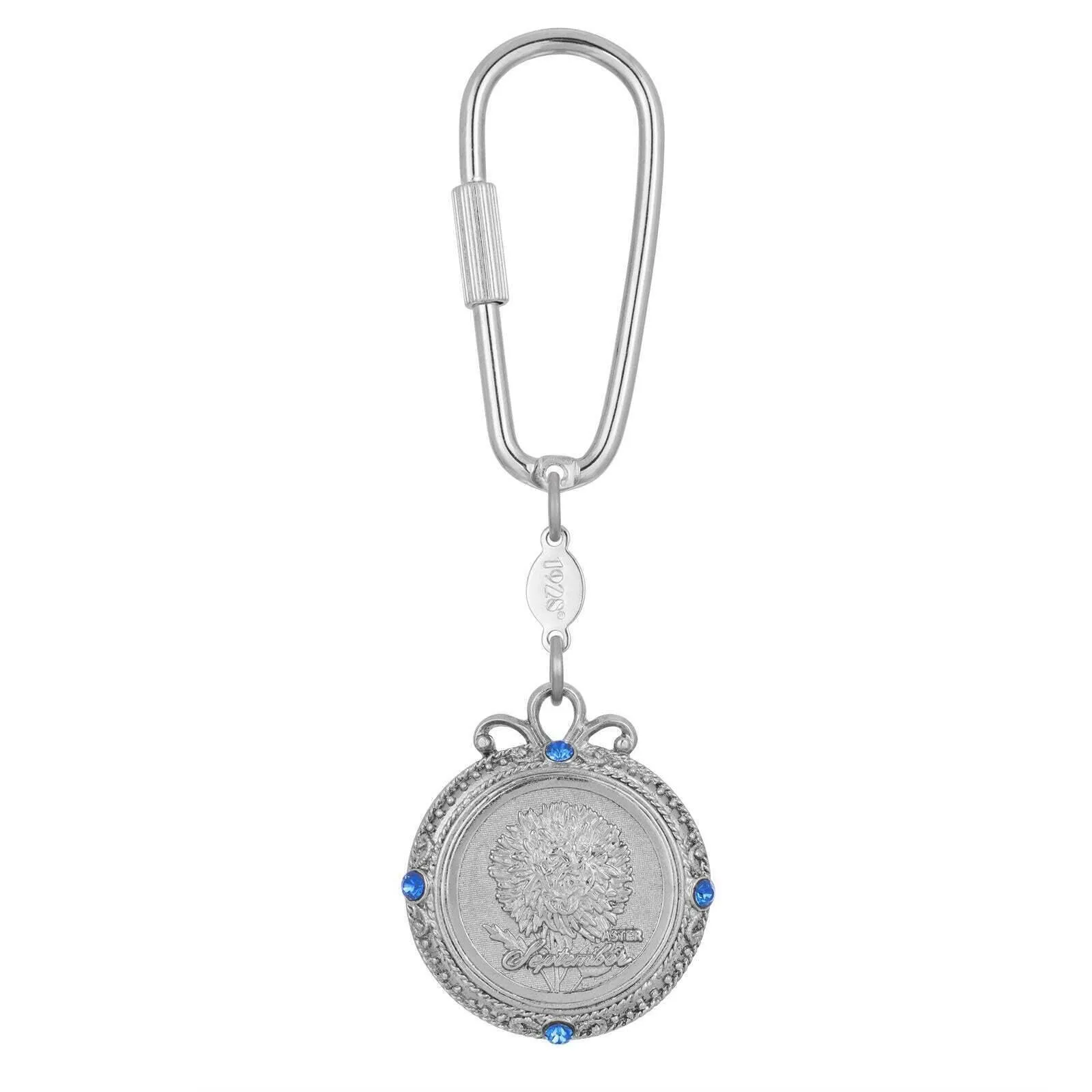 1928 Jewelry Crystal Flower of The Month Carabiner Key Chain 1928 Jewelry