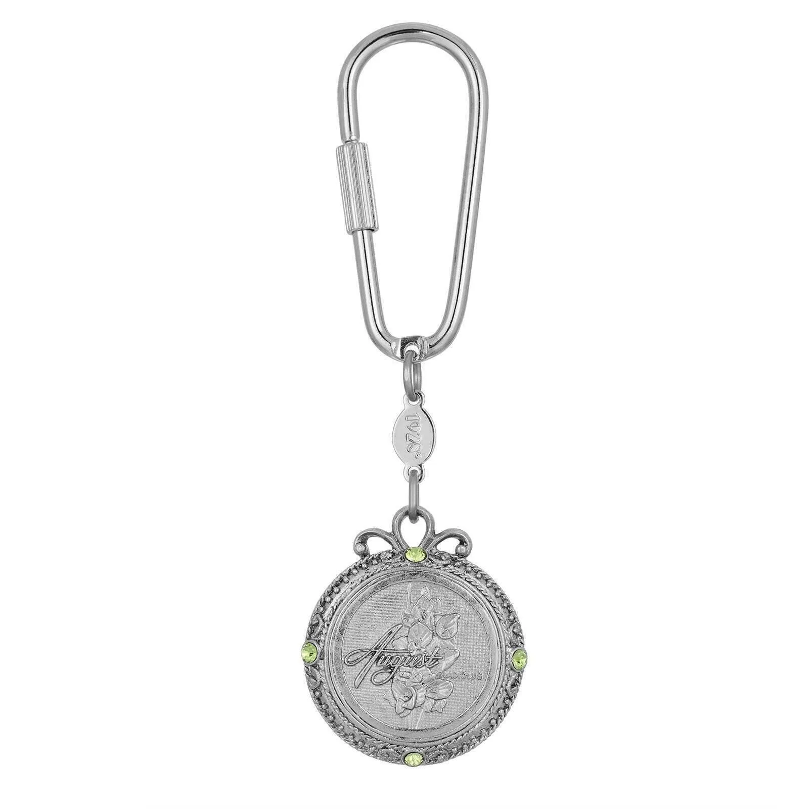 1928 Jewelry Crystal Flower of The Month Carabiner Key Chain 1928 Jewelry