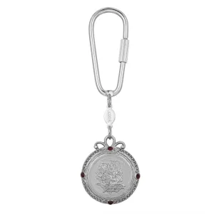 1928 Jewelry Crystal Flower of The Month Carabiner Key Chain 1928 Jewelry