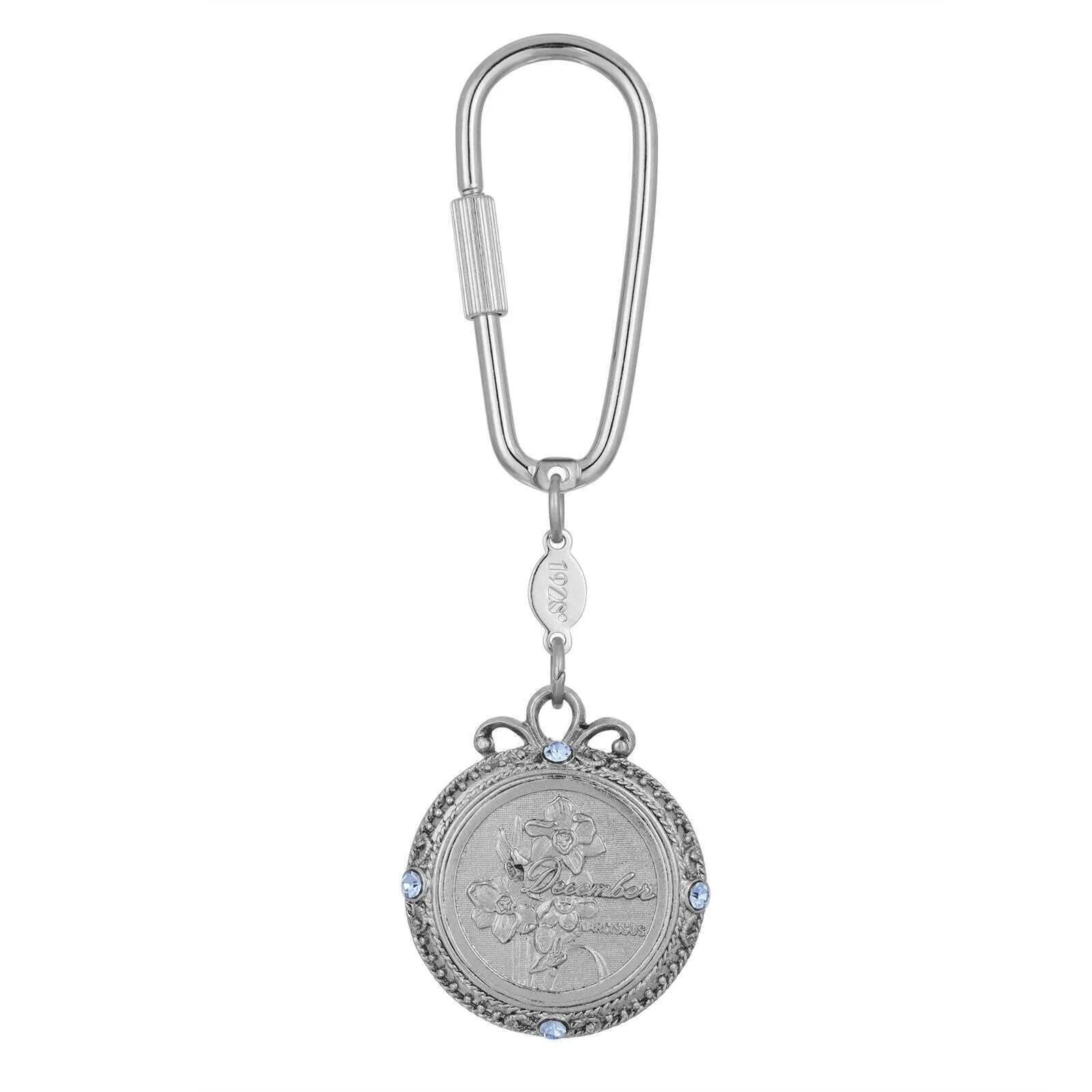 1928 Jewelry Crystal Flower of The Month Carabiner Key Chain 1928 Jewelry