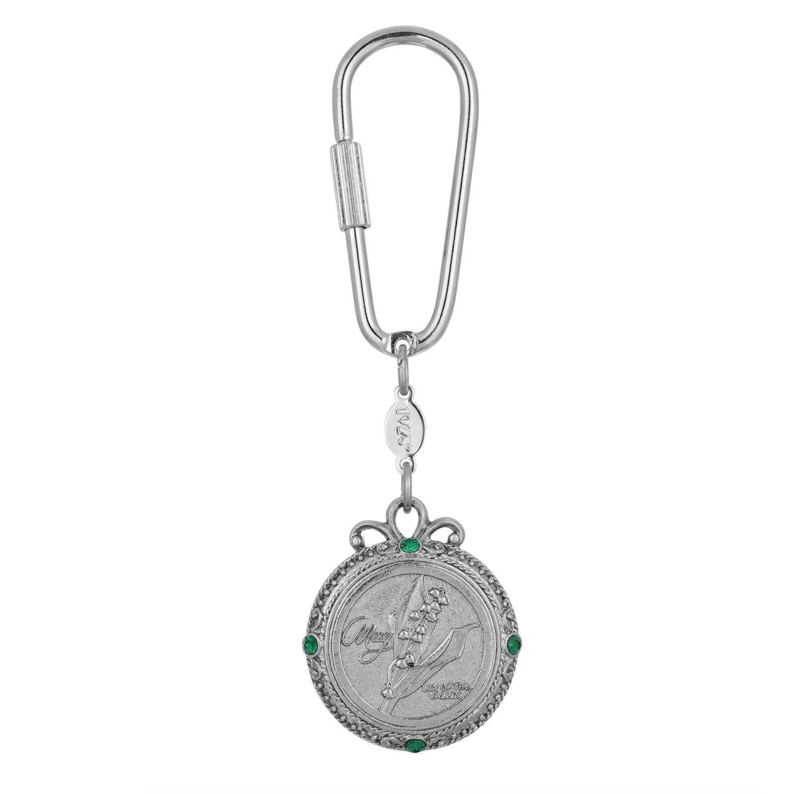 1928 Jewelry Crystal Flower of The Month Carabiner Key Chain 1928 Jewelry