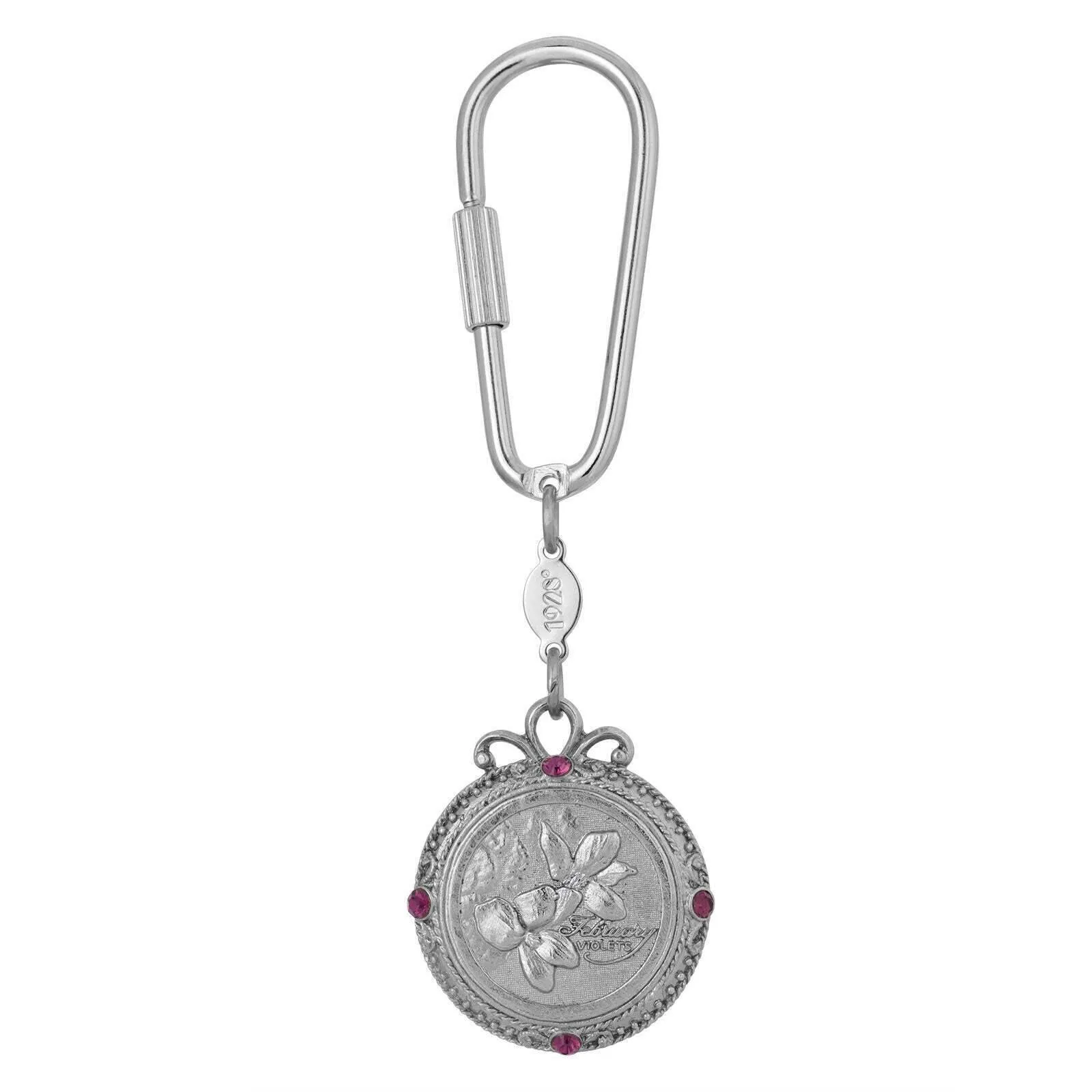 1928 Jewelry Crystal Flower of The Month Carabiner Key Chain 1928 Jewelry