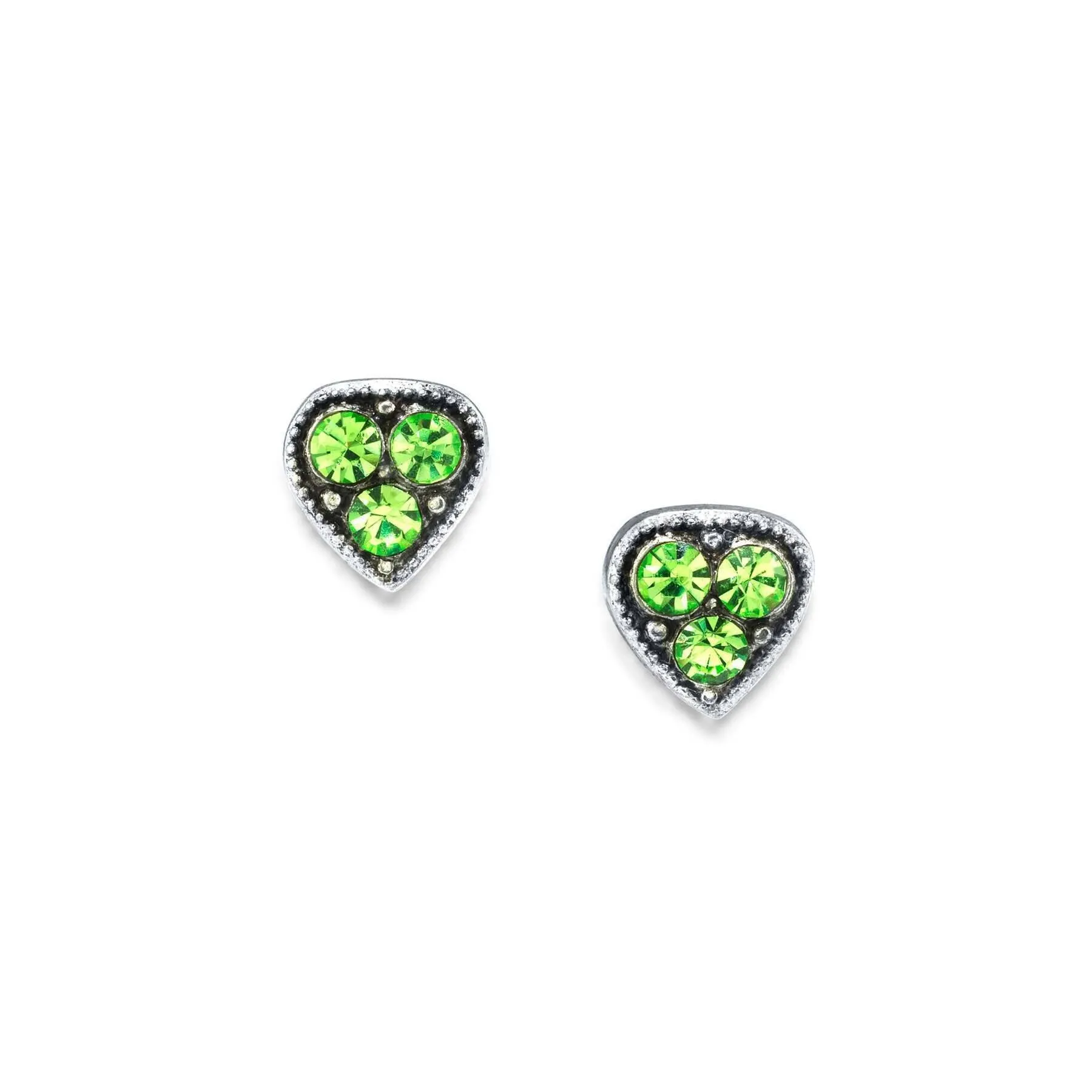 1928 Jewelry Crystal Heart Stud Earrings 1928 Jewelry