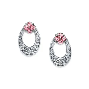 1928 Jewelry Crystal Oval Stud Earrings 1928 Jewelry