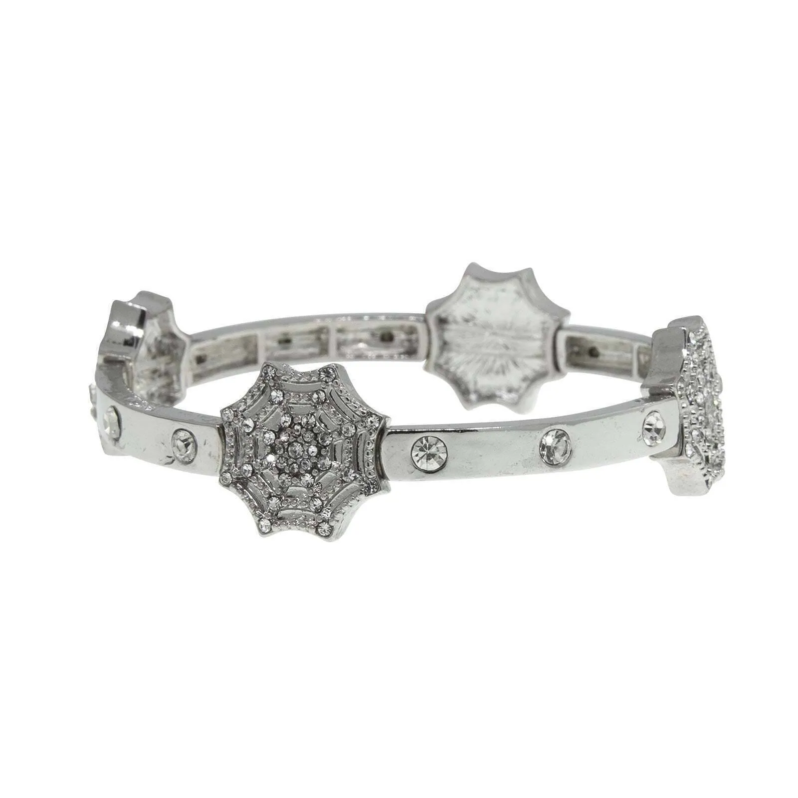 1928 Jewelry Crystal Spider Web Stretch Bracelet 1928 Jewelry
