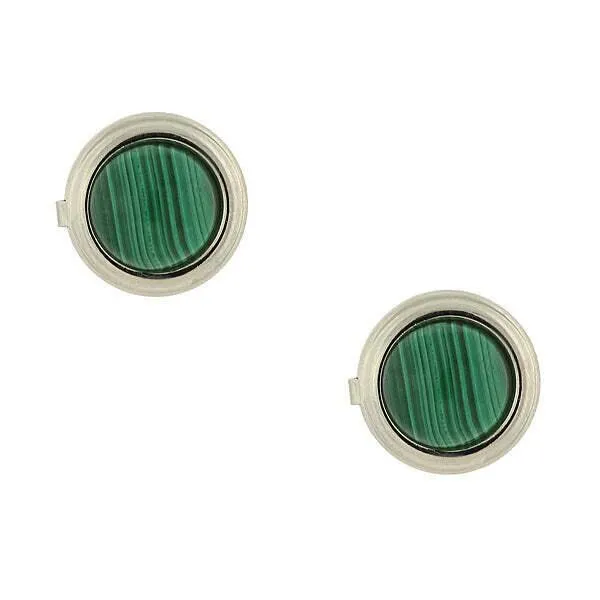 1928 Jewelry CUFF IT! Cufflinks Genuine Gemstone Round Button Covers 1928 Jewelry