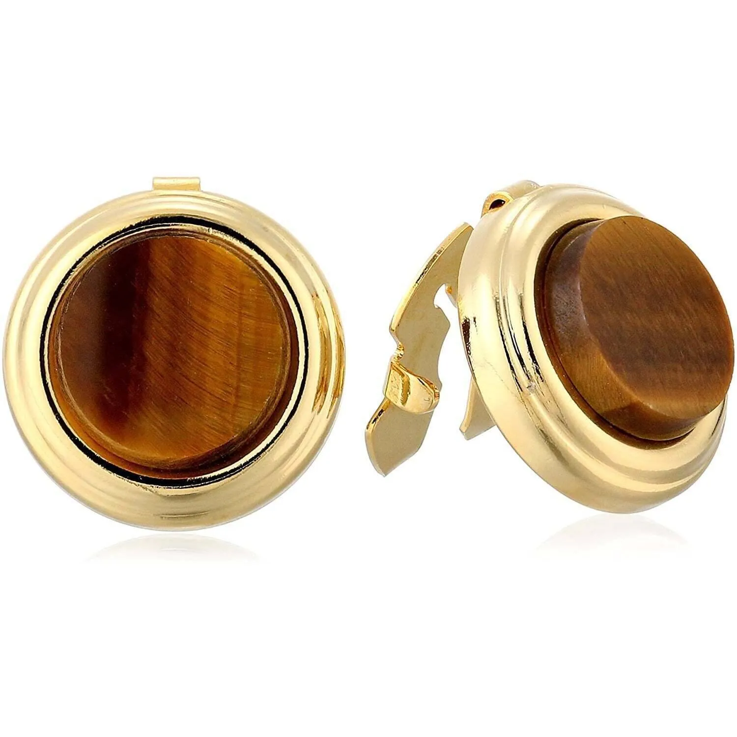 1928 Jewelry CUFF IT! Cufflinks Semi Precious Button Cover 1928 Jewelry