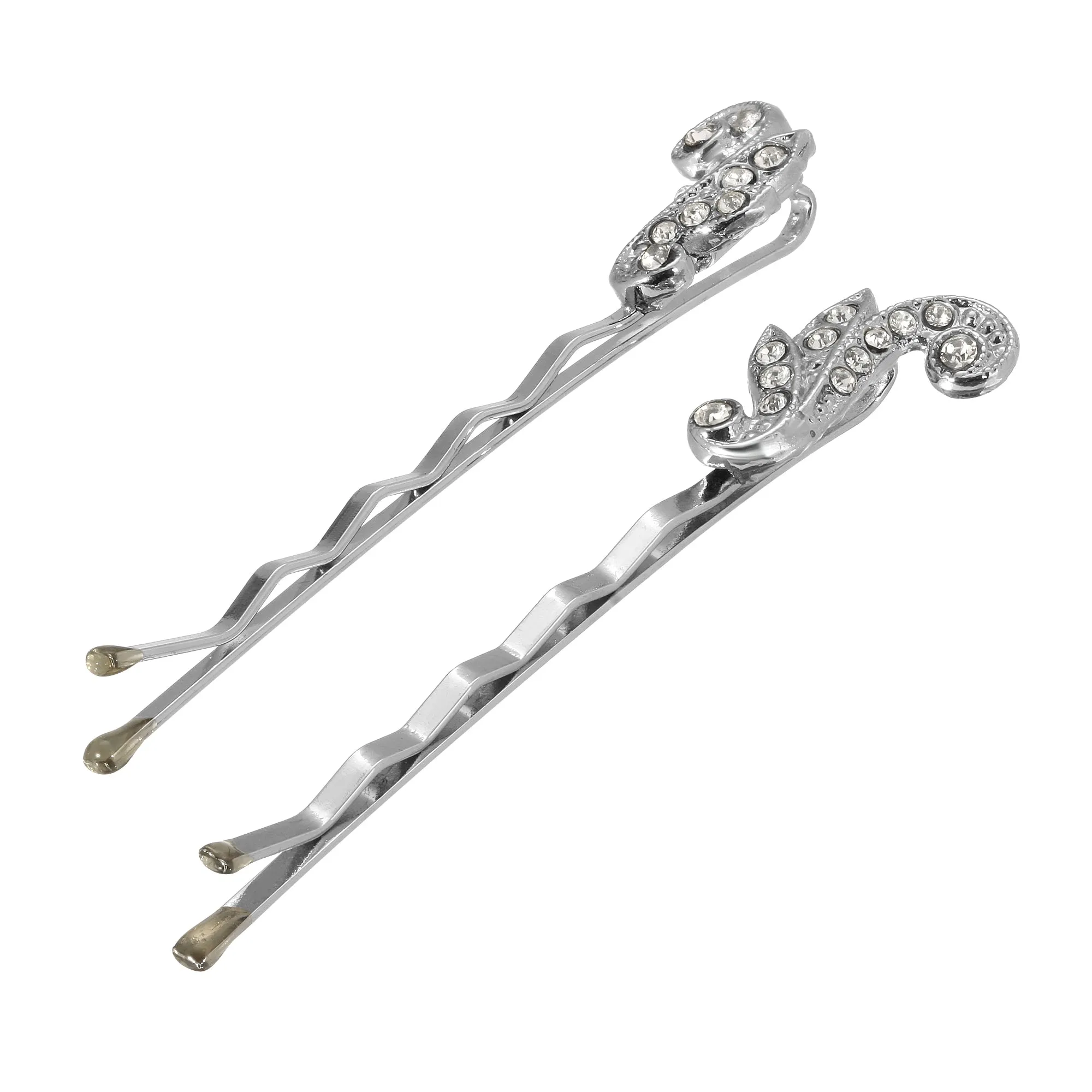 1928 Jewelry Deco Brilliant Crystal Bobby Pin Set 1928 Jewelry