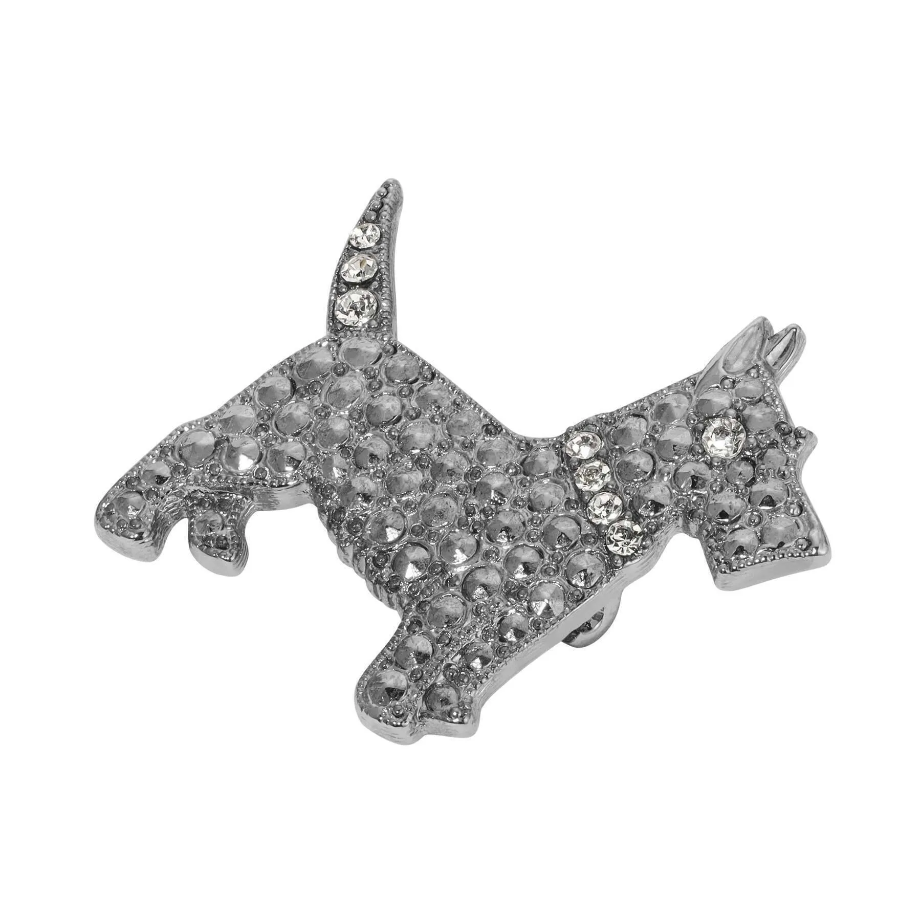 1928 Jewelry Deco Crystal Scottish Terrier Pin 1928 Jewelry