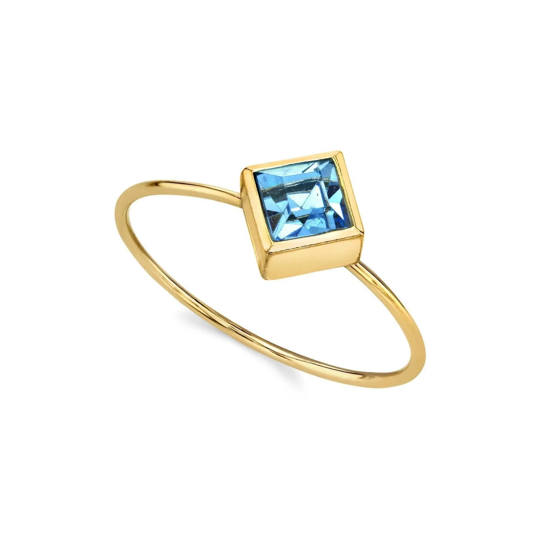 1928 Jewelry Diamond Shaped Crystal Dainty Ring Size 7 1928 Jewelry