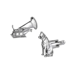 1928 Jewelry Dog and Phonograph Cufflinks 1928 Jewelry