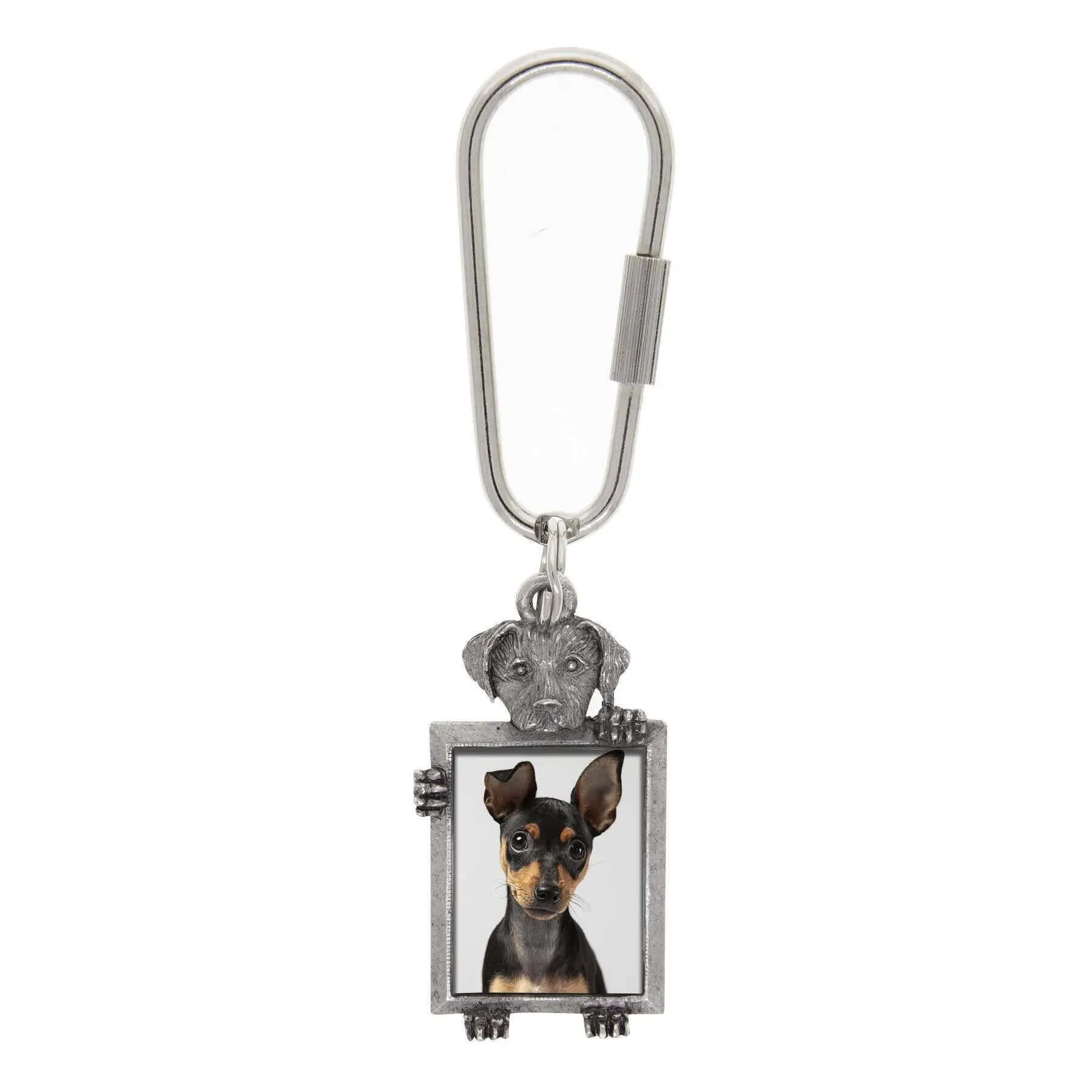 1928 Jewelry Dog Picture Carabiner Key Chain 1928 Jewelry