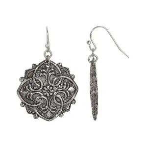 1928 Jewelry Domenica Antiqued Drop Earrings 1928 Jewelry