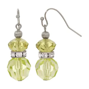 1928 Jewelry Dual Elegance Crystal Drop Earrings 1928 Jewelry