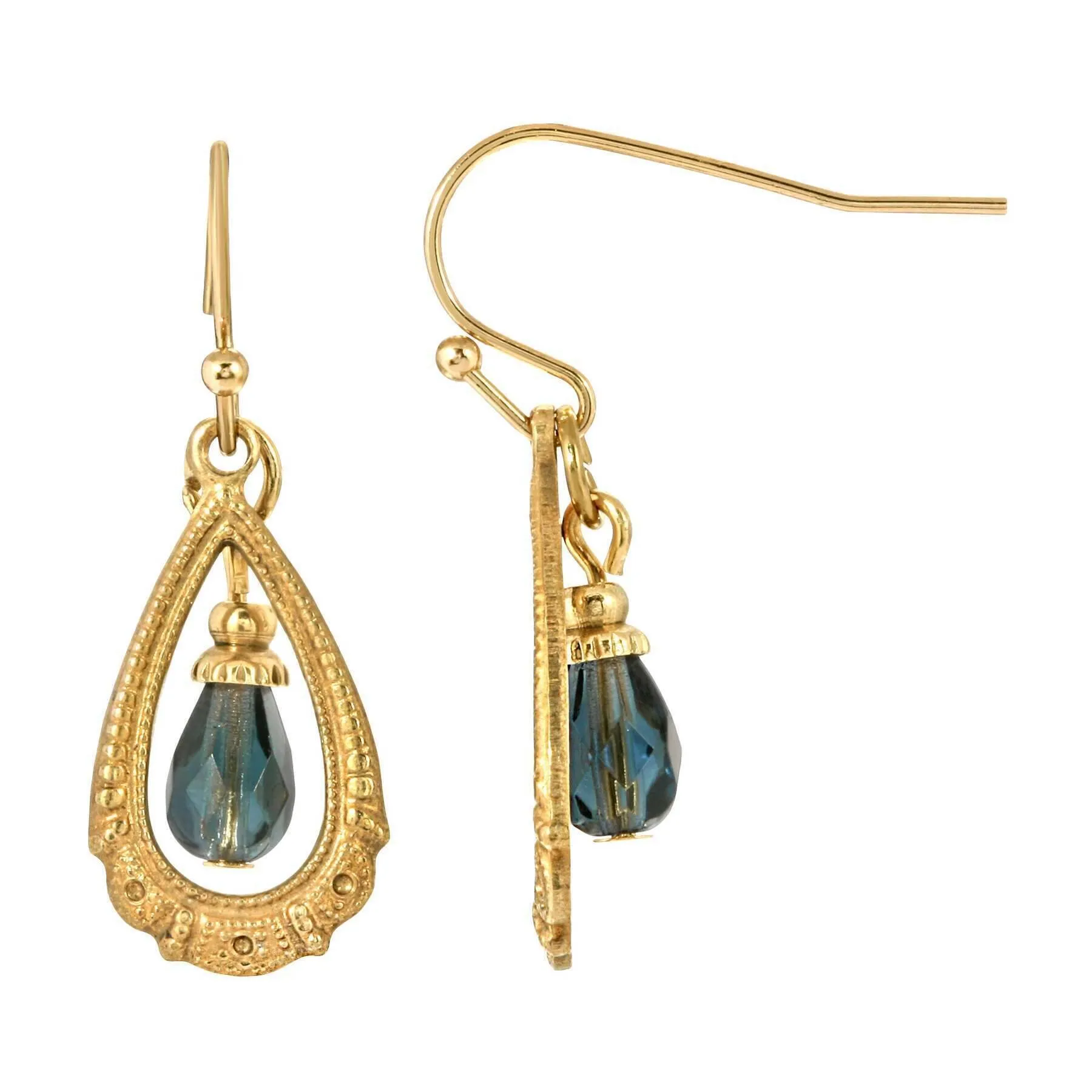 1928 Jewelry Elegancia Antigua Teardrop Crystal Dangle Earrings 1928 Jewelry