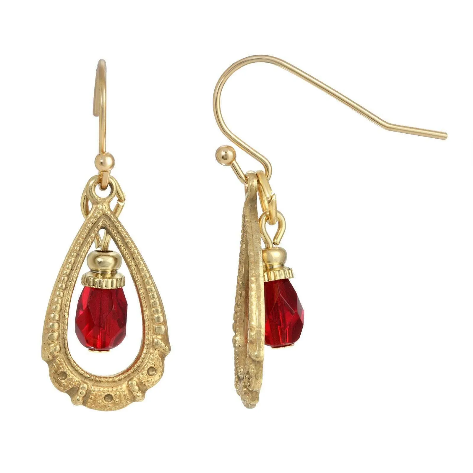 1928 Jewelry Elegancia Antigua Teardrop Crystal Dangle Earrings 1928 Jewelry