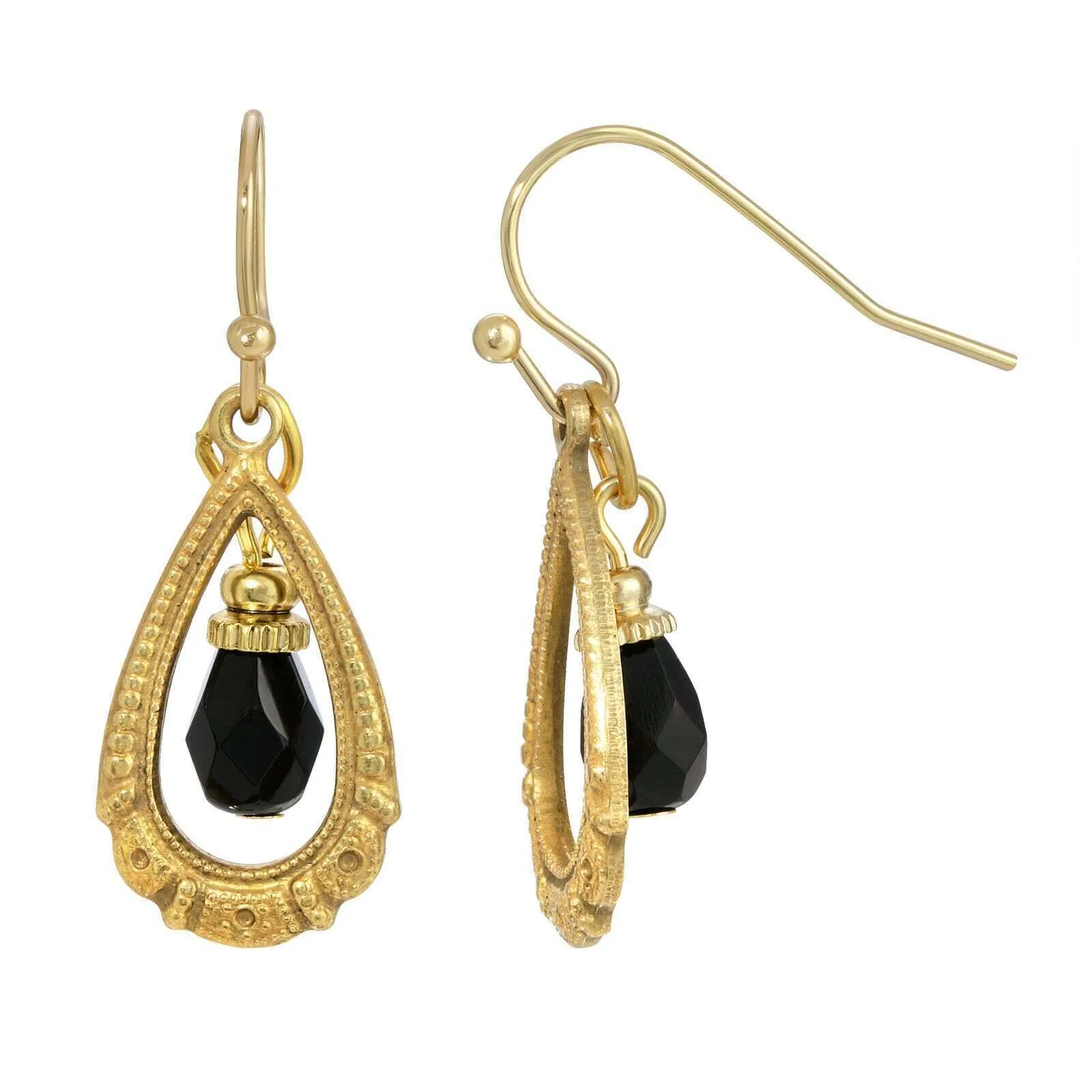1928 Jewelry Elegancia Antigua Teardrop Crystal Dangle Earrings 1928 Jewelry